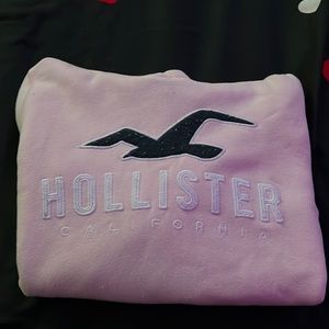 Pink Hollister hoodie, size small.